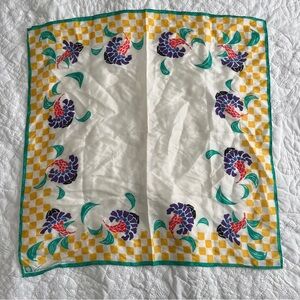 Vintage Anne Klein silk 21 x 21 scarf made in Japan